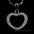 Factory Price Beautiful Jewellery Heart Shape Fashion Silver Jewelry Necklace